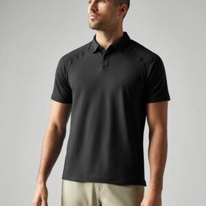 RHONE Men's Black Polo Shirt
